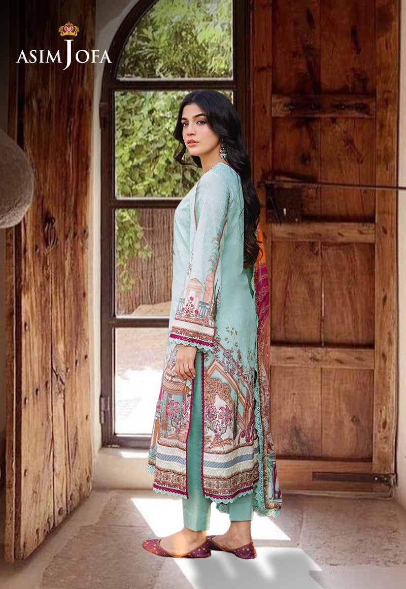 AJBBD-07 PRINTED LAWN STITCHED 3 PCS