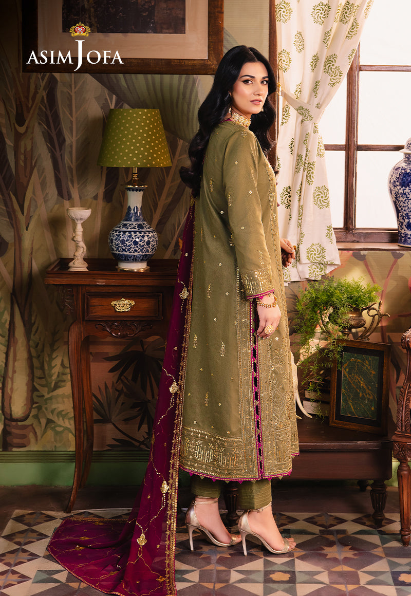 AJLPD-08 EMBROIDERED TWISTED LAWN STITCHED 2PCS