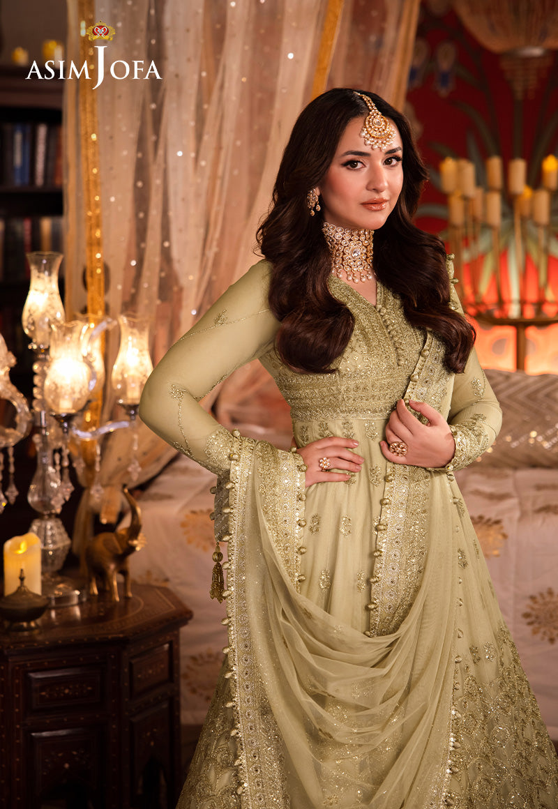 AJCRP-08 EMBROIDERED NET STITCHED 3 PCS