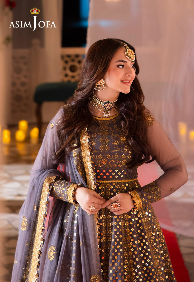 AJCRP-10 EMBROIDERED NET STITCHED 3 PCS