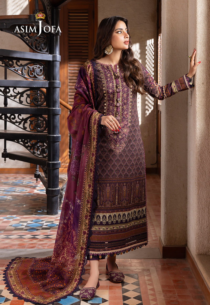AJRW-16 EMBROIDERED SLUB 3 PCS