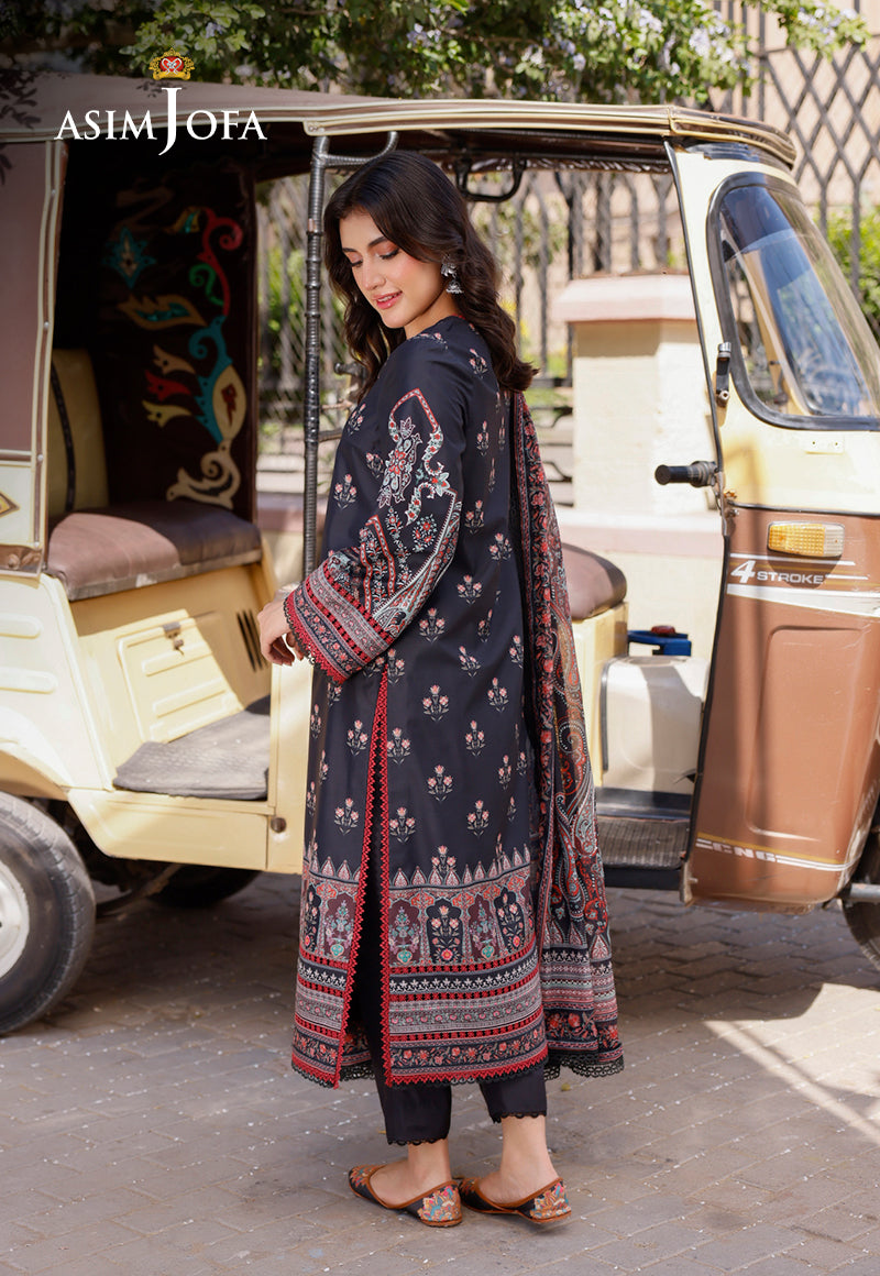 AJPLD-19 PRINTED ARABIC LAWN 3 PCS