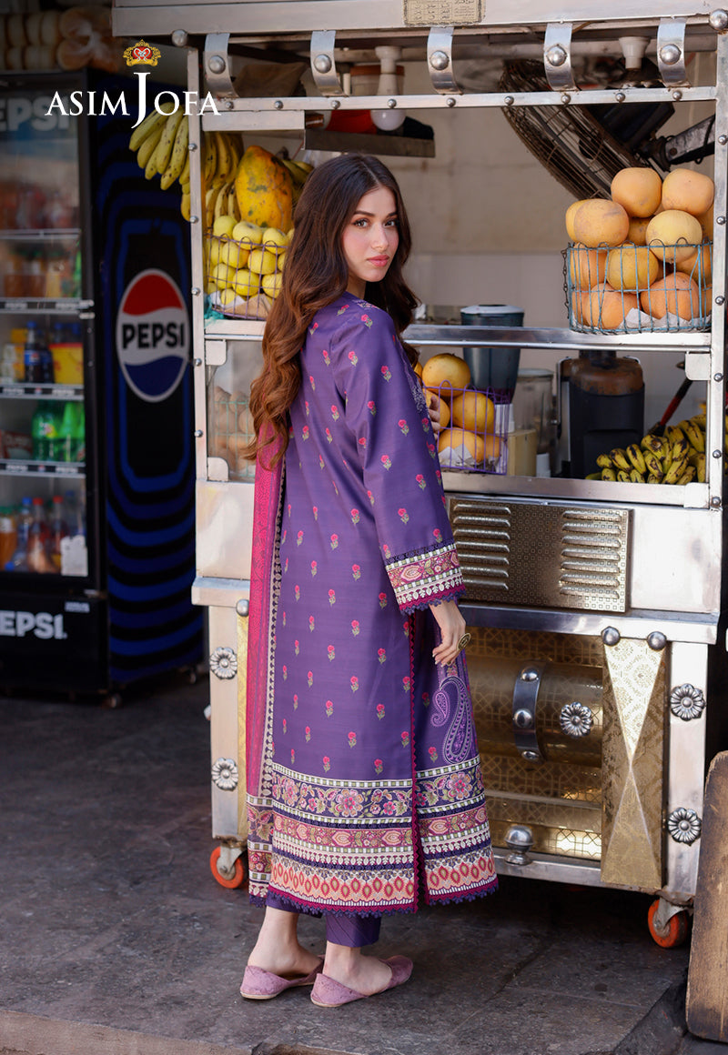 AJPLD-11 PRINTED ARABIC LAWN STITCHED 3 PCS