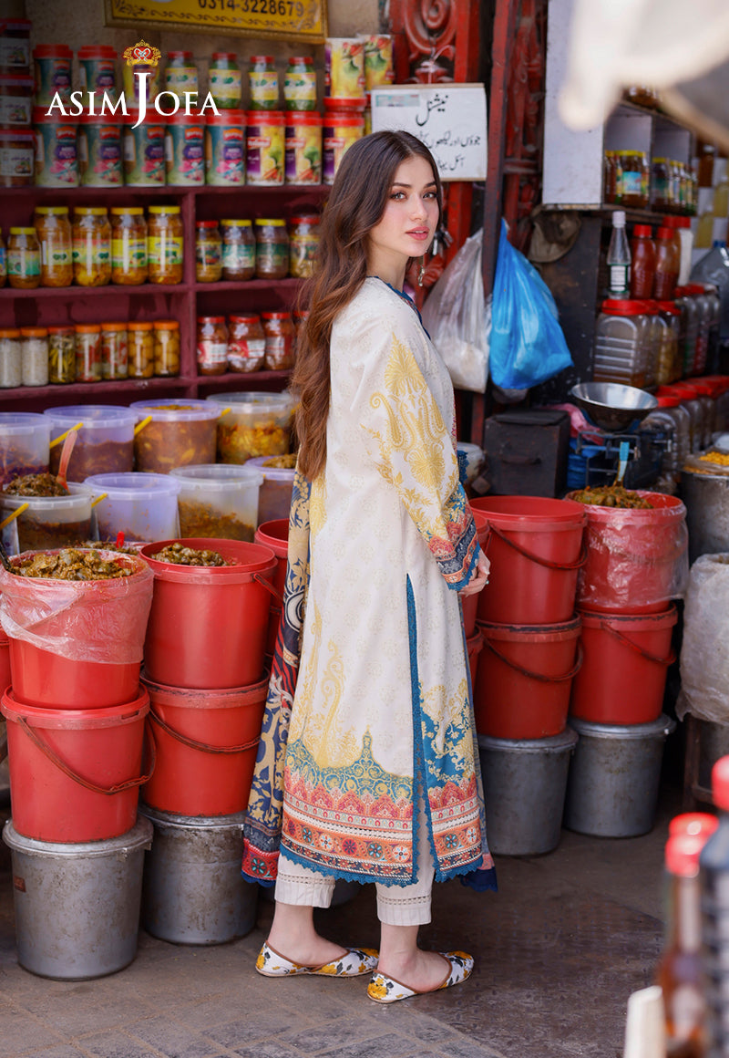AJPLD-18-XS PRINTED ARABIC LAWN 3 PCS