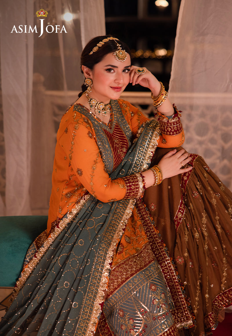 AJCRD-07 EMBROIDERED CHIFFON STITCHED 3 PCS