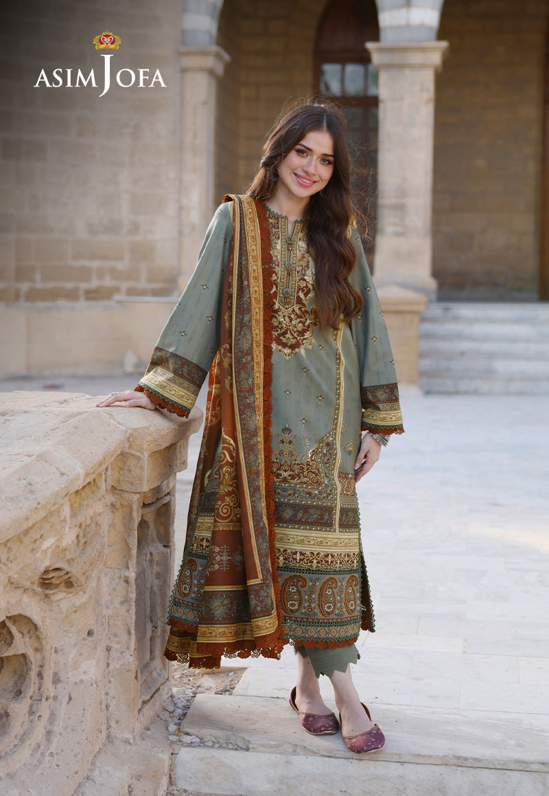 AJPLD-10 PRINTED ARABIC LAWN 3 PCS