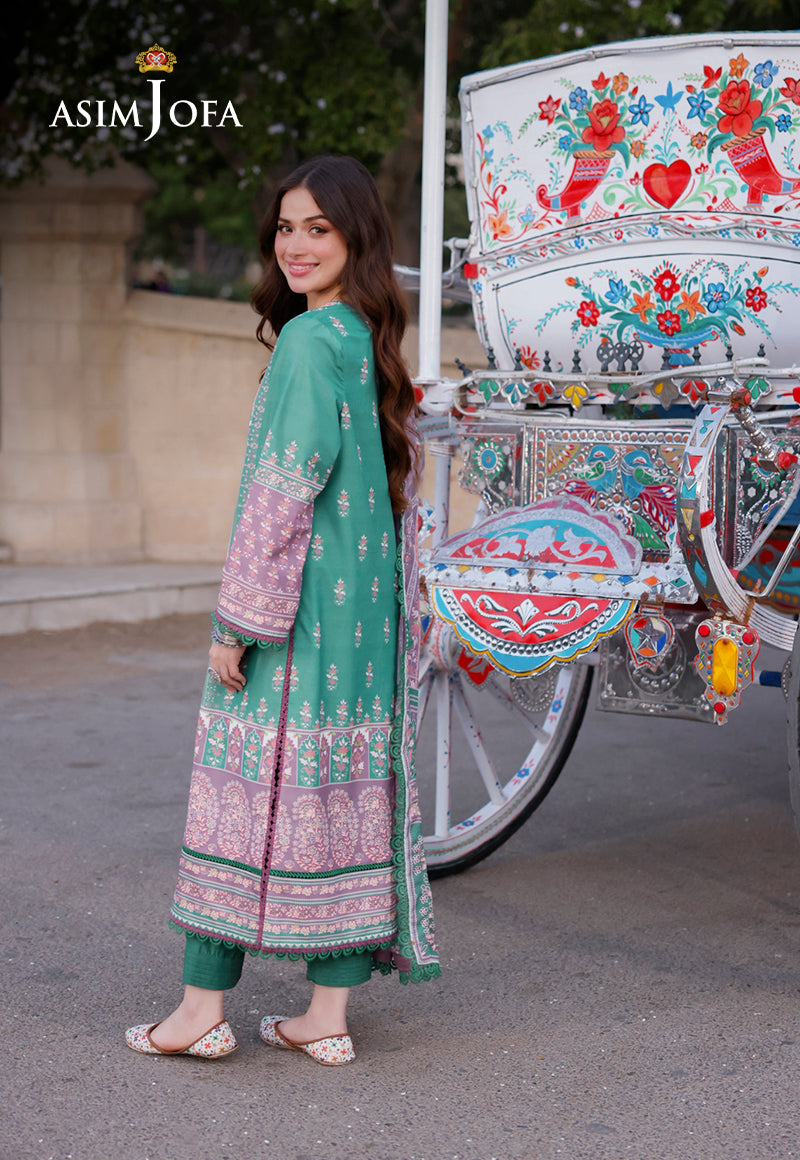 AJPLD-15-XS PRINTED ARABIC LAWN 3 PCS