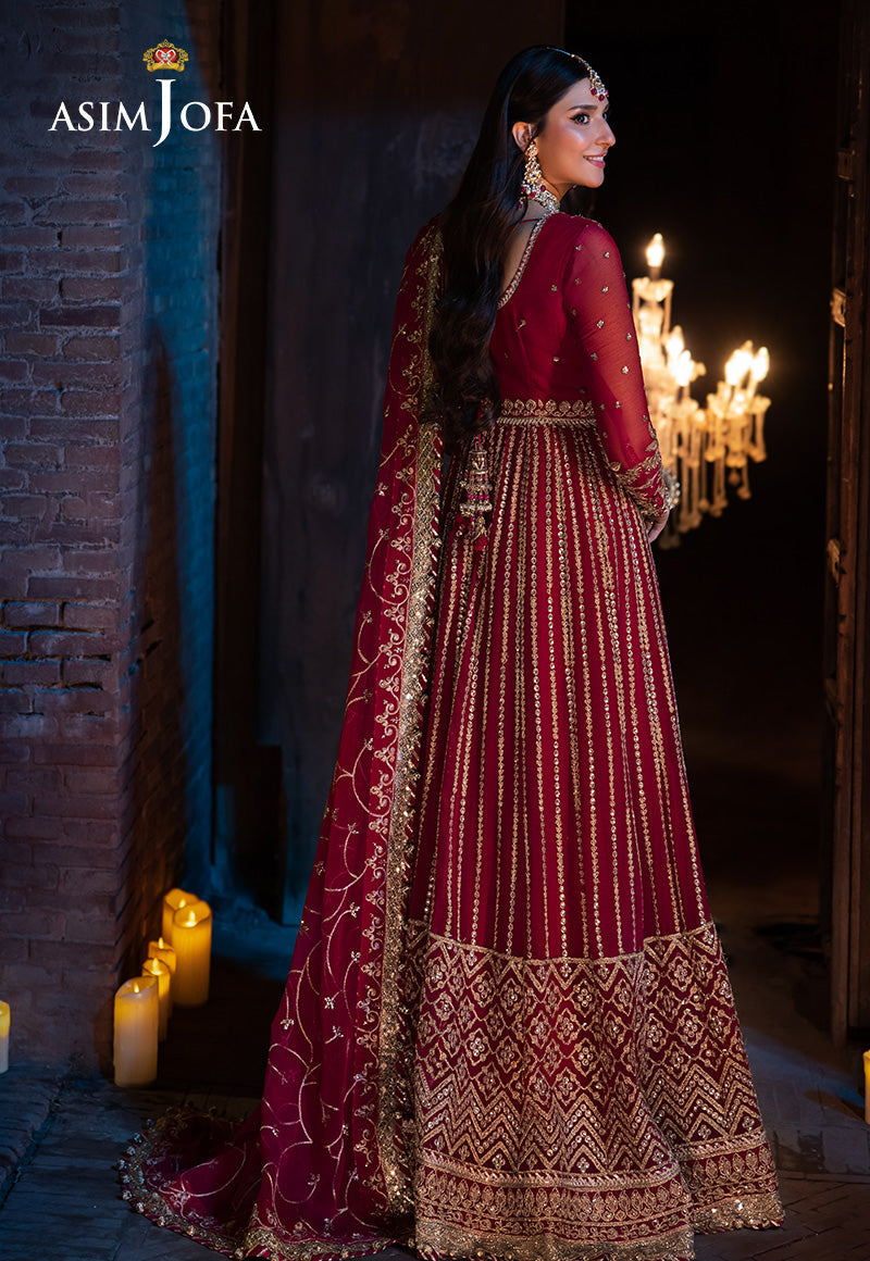 AJYVD-07 EMBROIDERED CHIFFON STITCHED 3 PCS