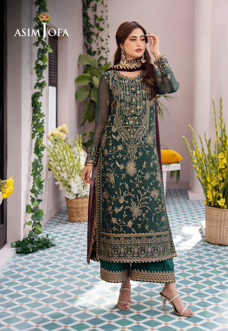 asim jofa green dress Asim Jofa Tea Green Color Dress Beautiful Chiffon Dress By Asim Jofa In Tea  Pink And