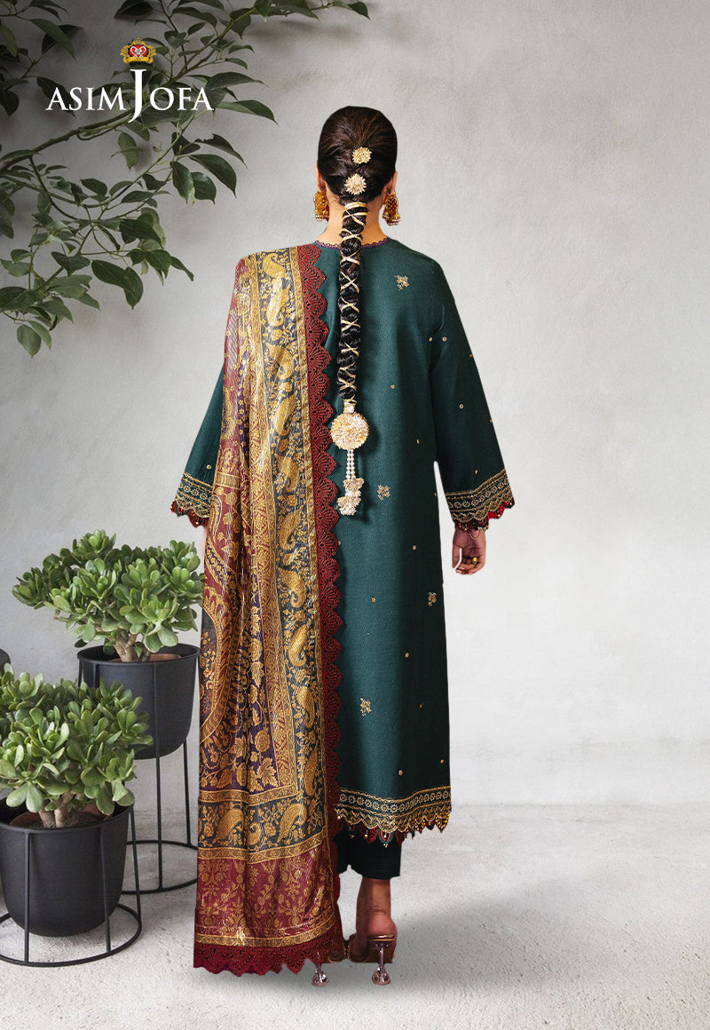 AJRAD-30 EMBROIDERED LAWN STITCHED 3 PCS