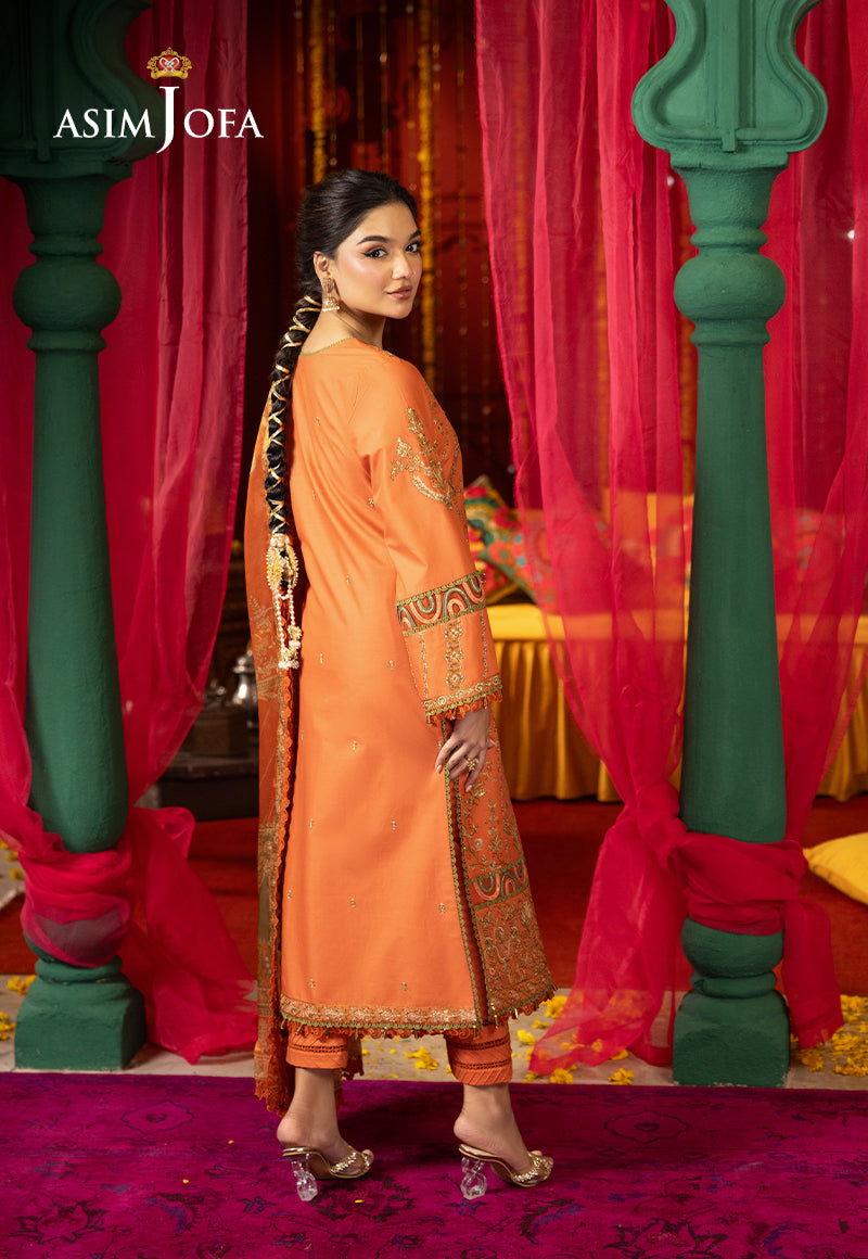 AJRA-14 EMBROIDERED LAWN 3 PCS