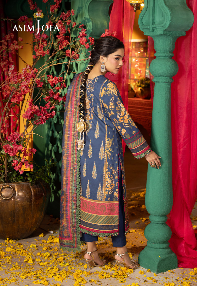 AJRAD-03 EMBROIDERED STITCHED 3 PCS