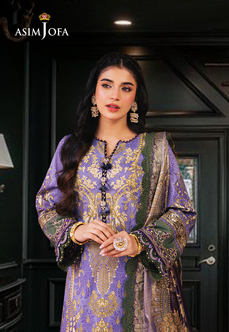 AJRAD-17 EMBROIDERED STITCHED 3 PCS