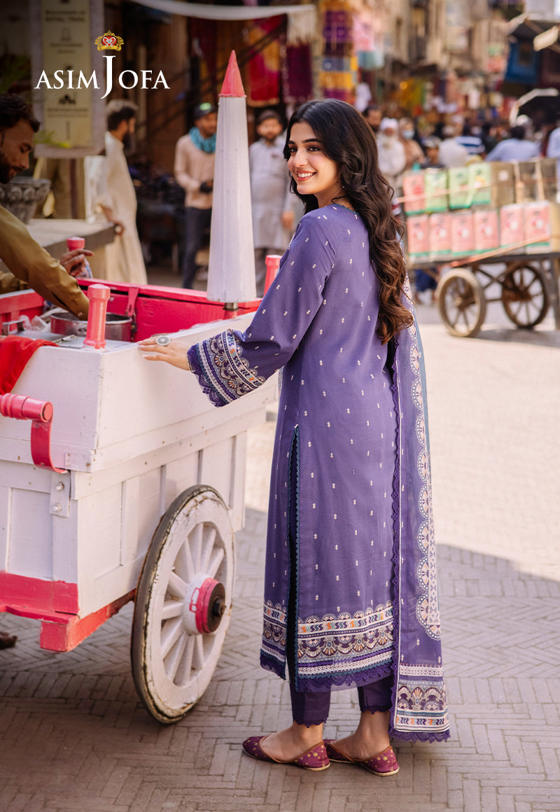AJBBD-14 DESIGNERS EMBROIDERED STITCHED 3 PCS