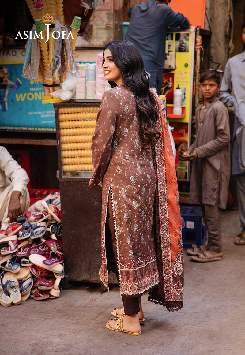 AJBBD-09 DESIGNERS EMBROIDERED STITCHED 3 PCS