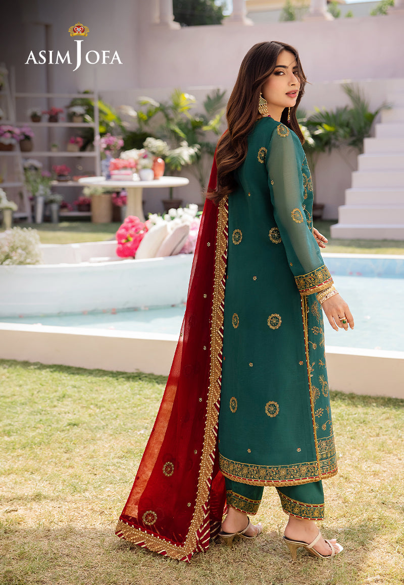 AJCF-11 EMBROIDERED CHIFFON 3 PCS
