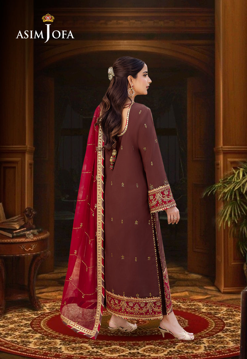 AJCFD-27-XS EMBROIDERED BOSKI SILK 3 PCS