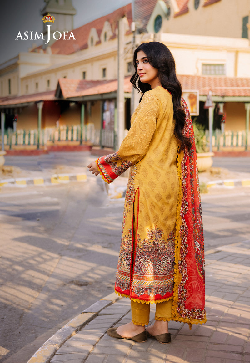 AJBBD-08 DESIGNERS EMBROIDERED STITCHED 3 PCS
