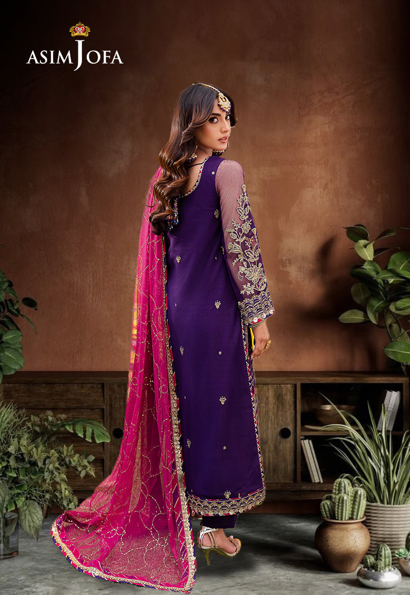 AJMJ-14 EMBROIDERED NET 3 PCS