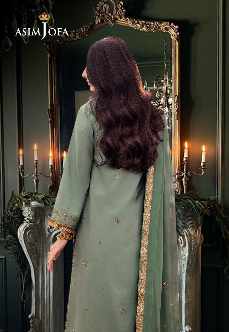 AJCFD-15 EMBROIDERED STITCHED 3 PCS