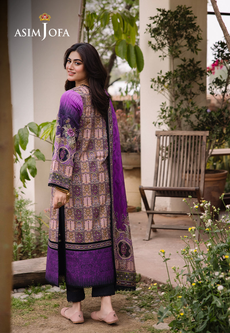 AJBUD-07-XS PRINTED LAWN 3 PCS
