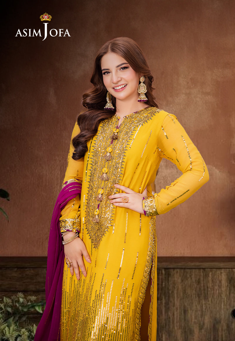 AJMJD-20 EMBROIDERED CHIFFON 3 PCS