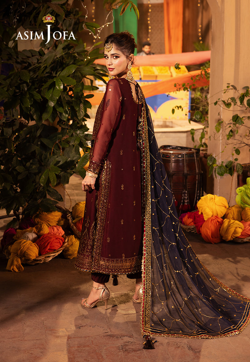 AJCD-20 EMBROIDERED CHIFFON 3 PCS
