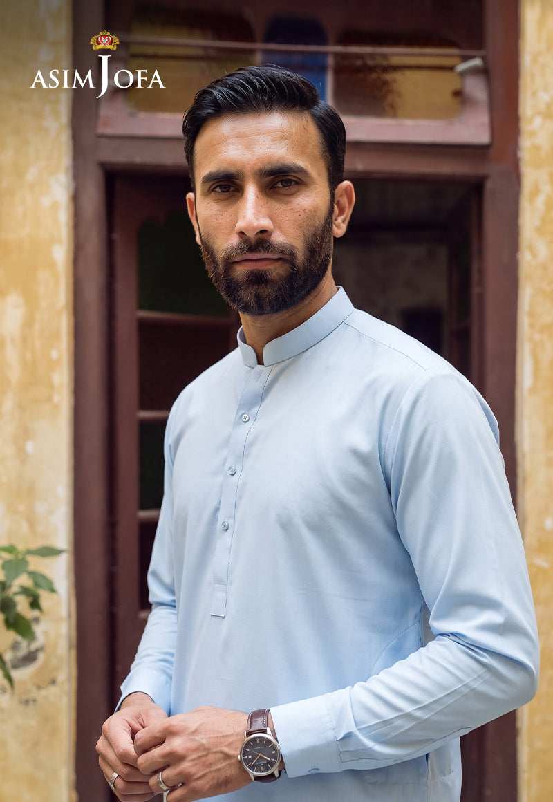 AJUBM-07 UNSTITCHED EGYPTIAN COTTON 2PC