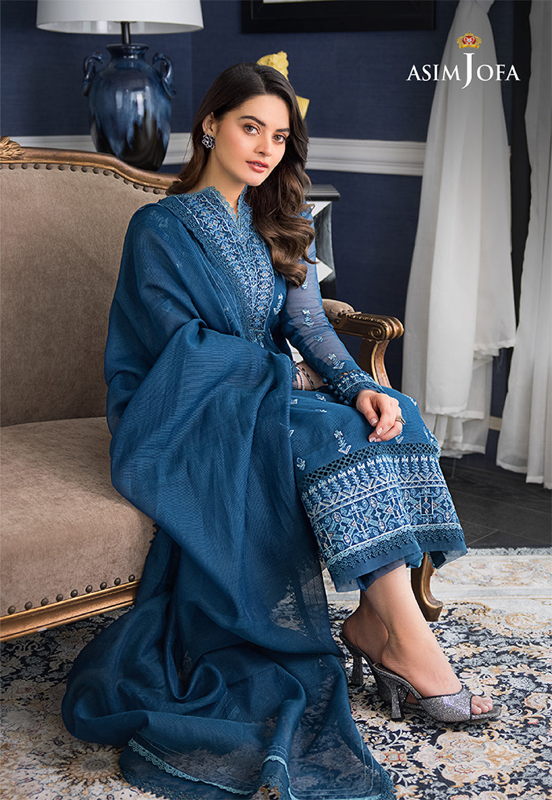 AJIM-20 EMBROIDERED COTTON ORGANZA NET 3 PCS AJIM-20 EMBROIDERED COTTON ORGANZA NET 3 PCS