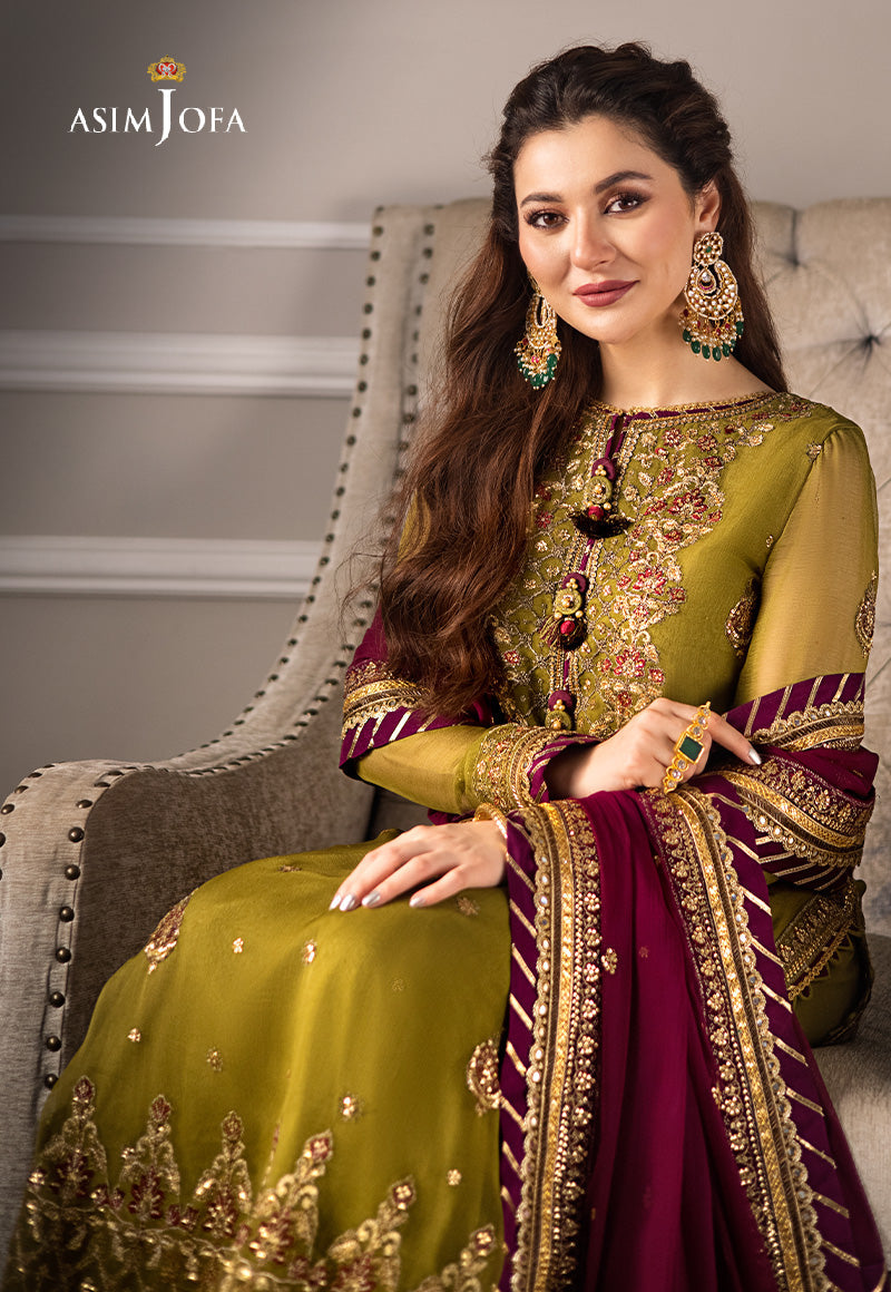 AJZSD-06 EMBROIDERED CHIFFON 3 PCS