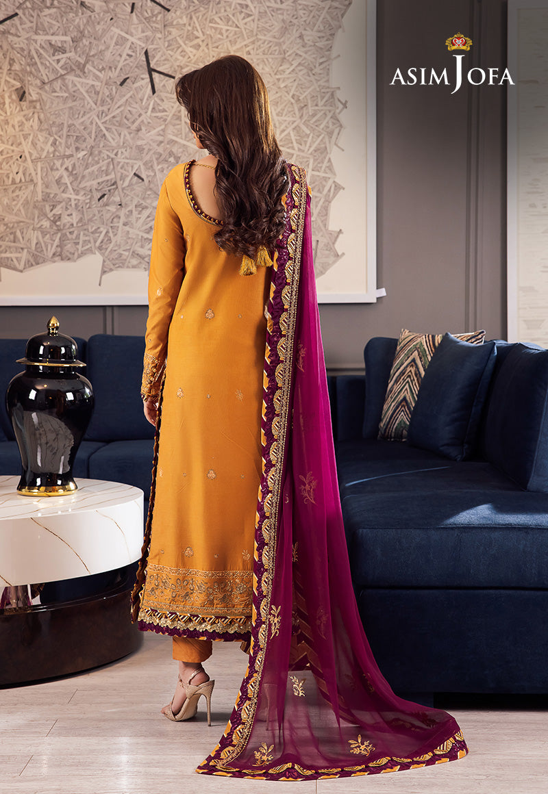 AJRND-05 EMBROIDERED STITCHED 3 PCS