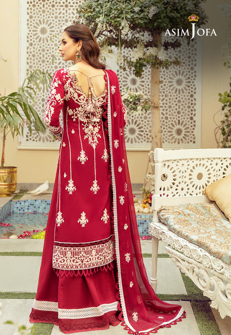 AJRL-01 EMBROIDERED SELF JACQUARD LAWN 3 PCS