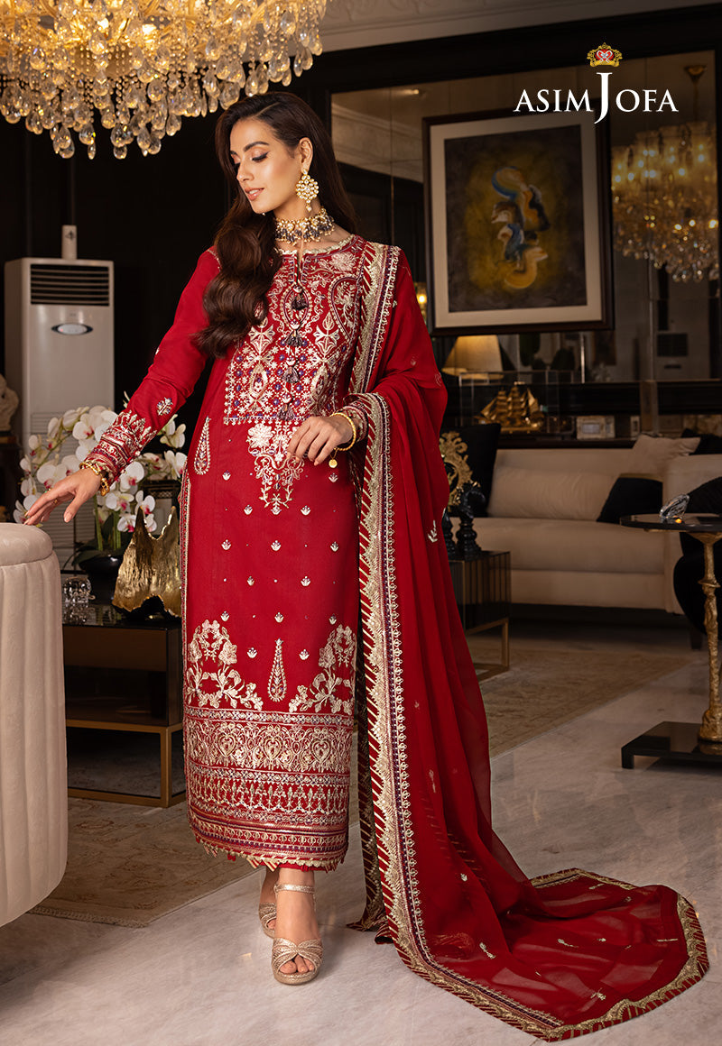 AJRND-26 EMBROIDERED STITCHED 3 PCS