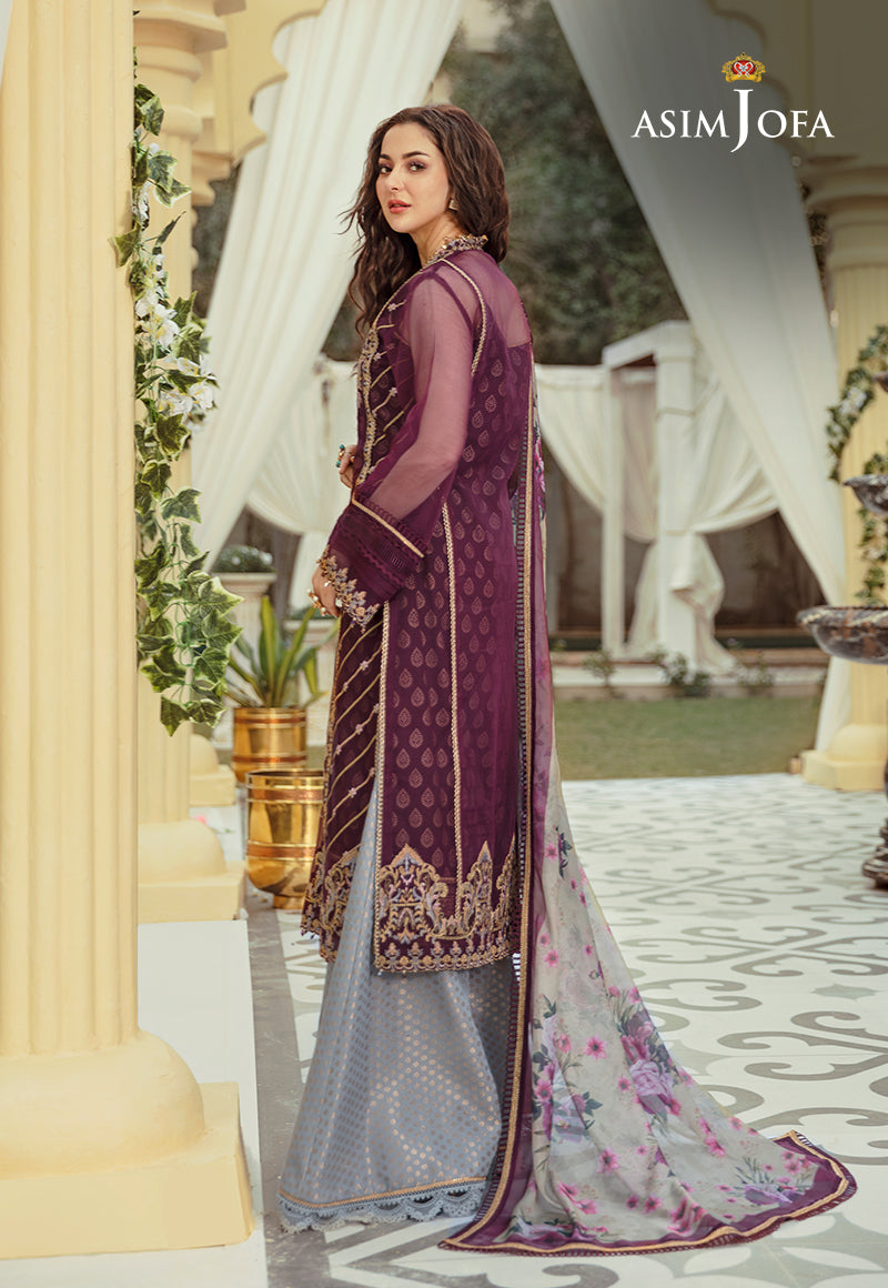 AJRL-19 EMBROIDERED ORGANZA 3 PCS