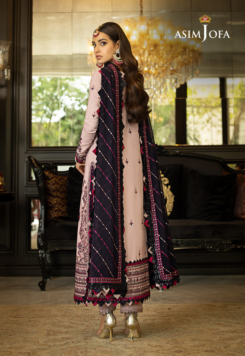 Ajlso-08 Unstitched 3 Pcs Shirt Dupatta Trouser