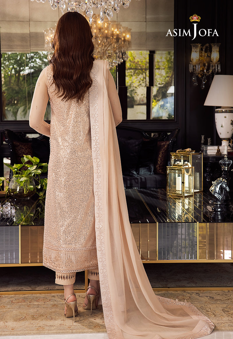 AJRND-07 EMBROIDERED NET STITCHED 1 PC