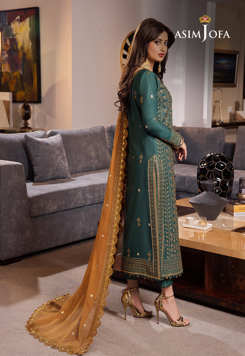 AJRND-11 EMBROIDERED LAWN SILK 3 PCS