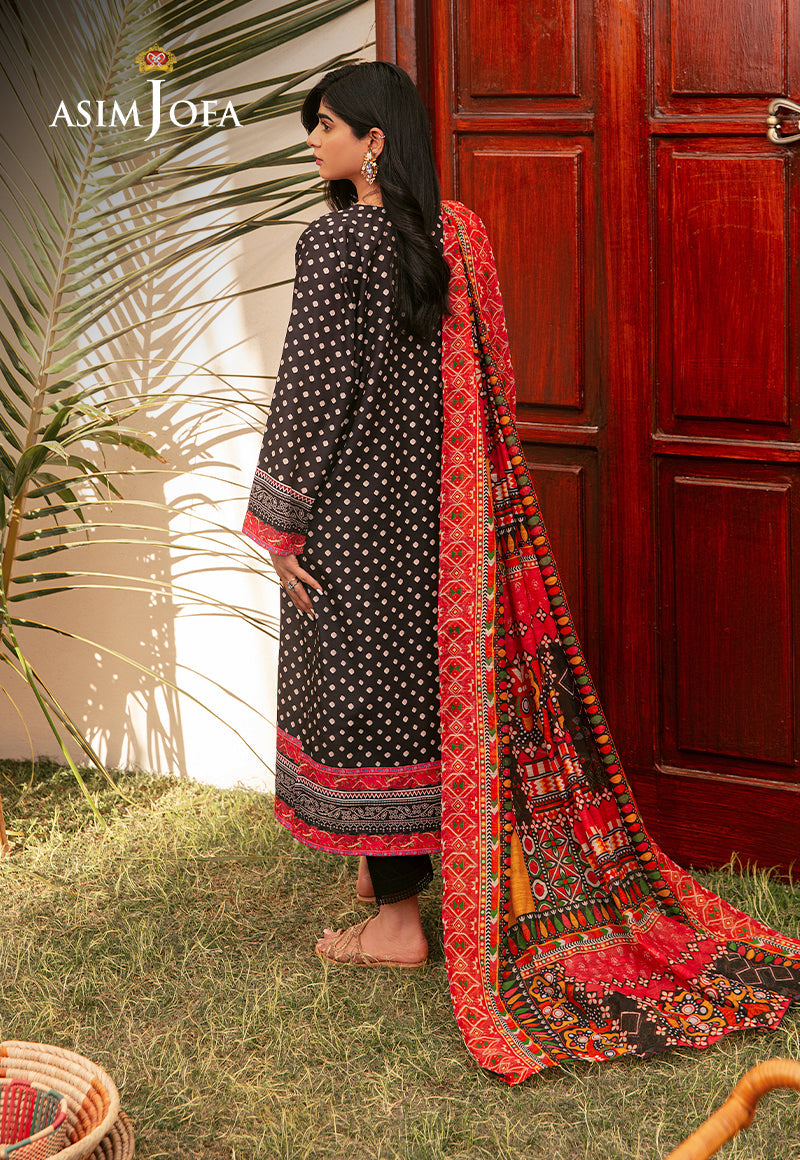 AJODD-24-XS EMBROIDERED SWISS LAWN 3 PCS