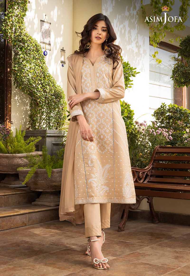 asim jofa casual dresses AJPE-16 (3-PC) EMBROIDERED CAMBRIC 3 PCS