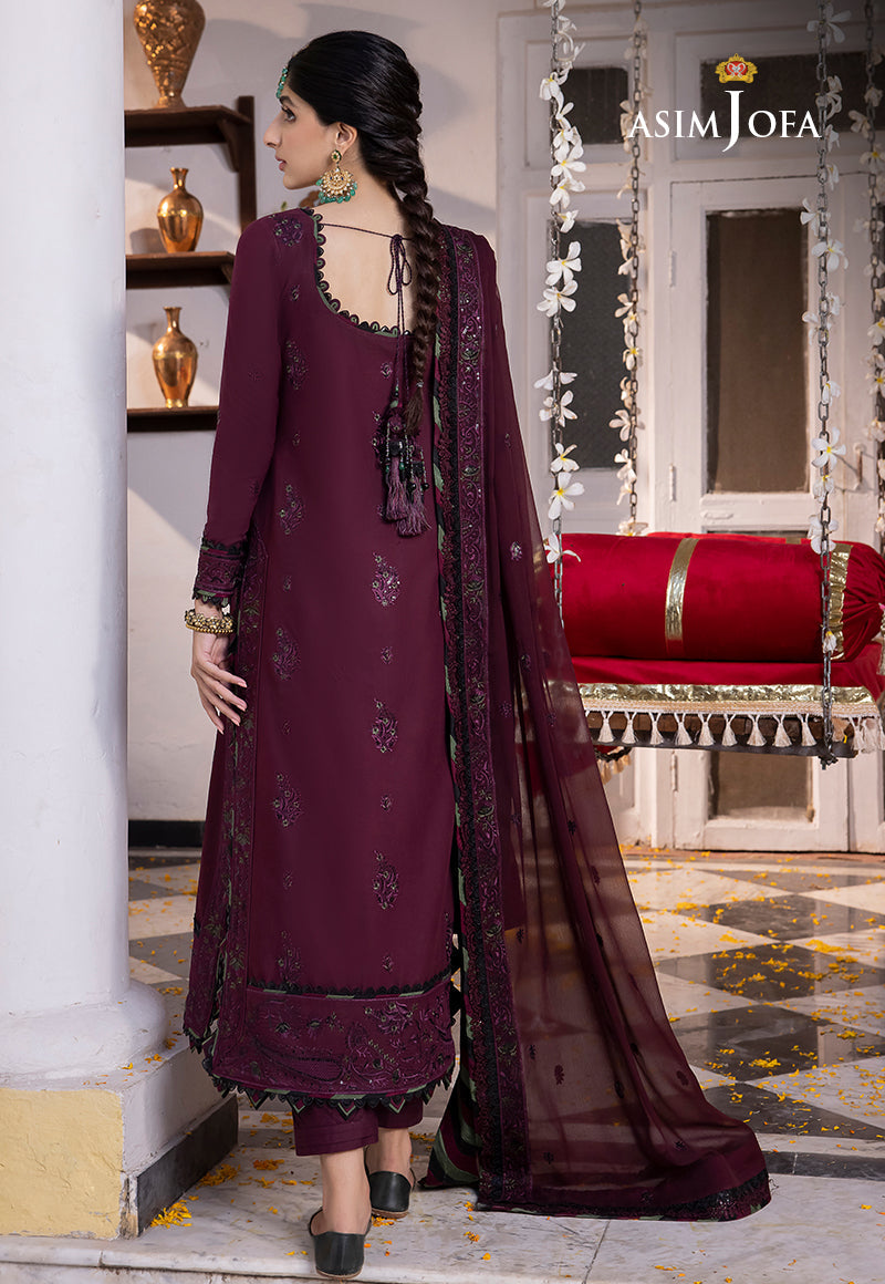 AJAB-05 DESIGNERS EMBROIDERED STITCHED 3 PCS