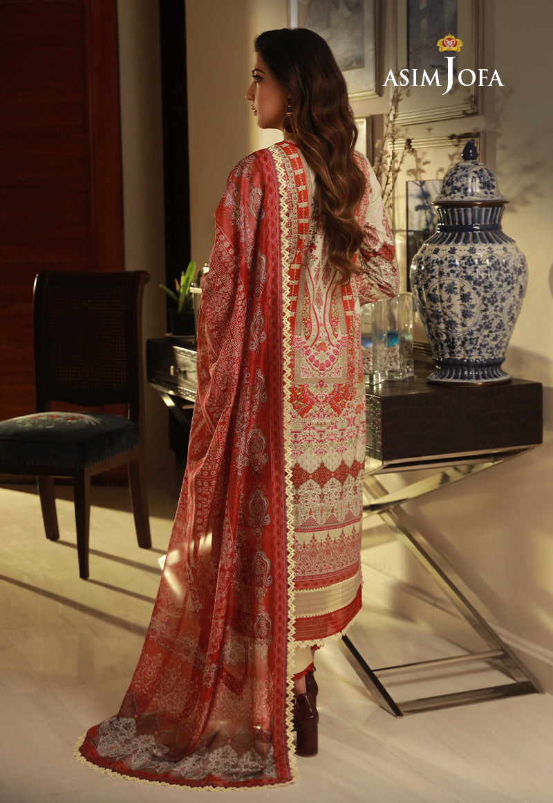 AJAS-10 DESIGNERS EMBROIDERED STITCHED 3 PCS