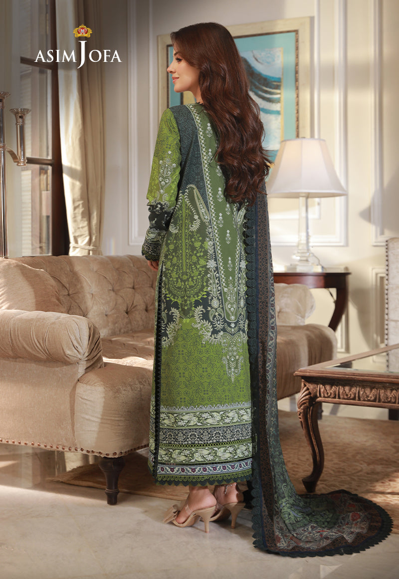 AJAS-14 DESIGNERS EMBROIDERED STITCHED 3 PCS