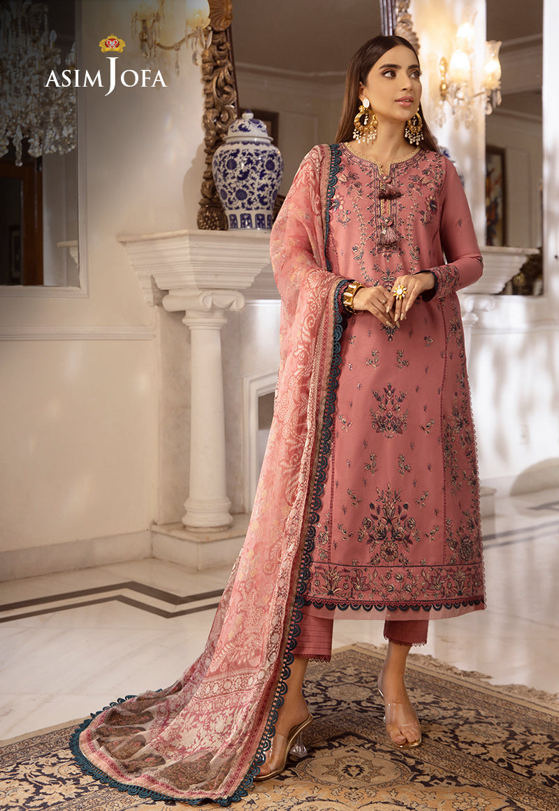 AJAS-31 DESIGNERS EMBROIDERED STITCHED 3 PCS