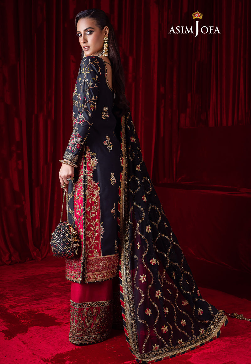 AJBK-02 DESIGNERS EMBROIDERED STITCHED 3 PCS