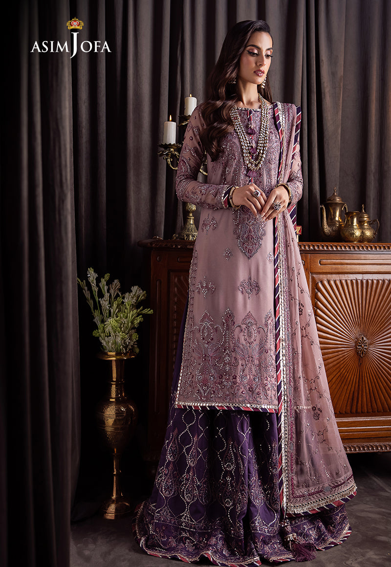 AJBK-06 DESIGNERS EMBROIDERED STITCHED 3 PCS