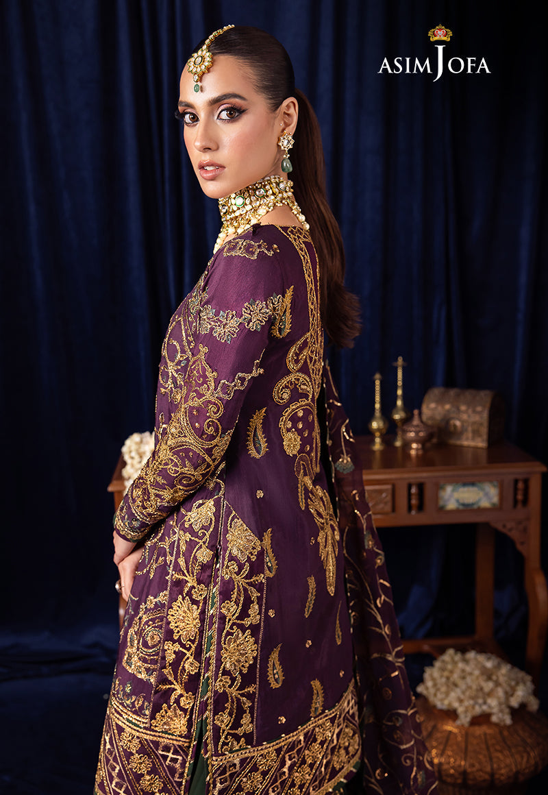 AJBK-07 DESIGNERS EMBROIDERED STITCHED 3 PCS