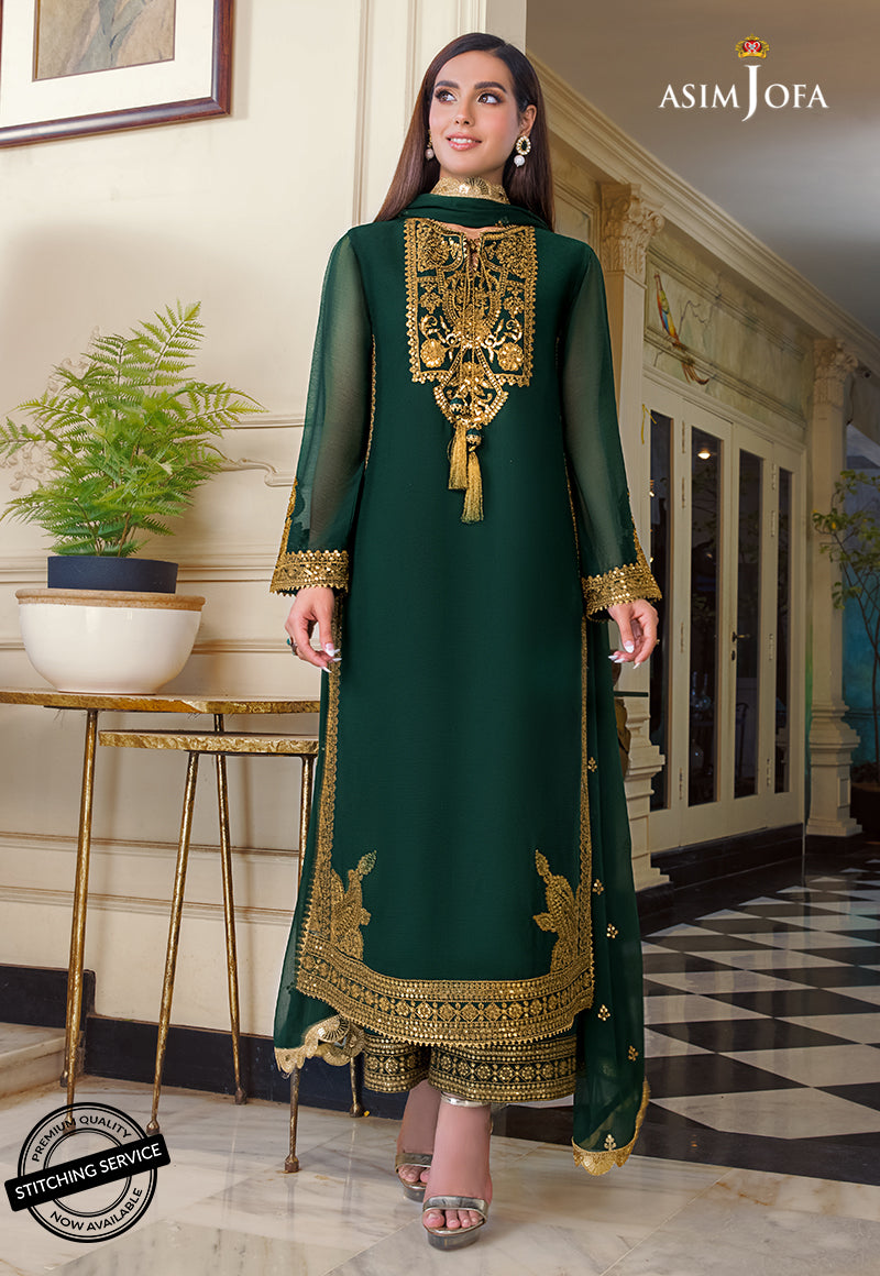 AJIM-03 EMBROIDERED CHIFFON 3 PCS AJIM-03 EMBROIDERED CHIFFON 3 PCS