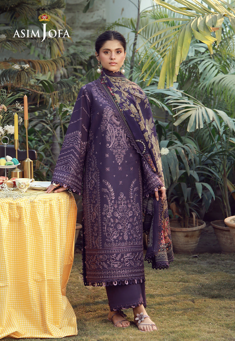 AJMUB-05 Embroidered Cambric Stitched 3 Pcs