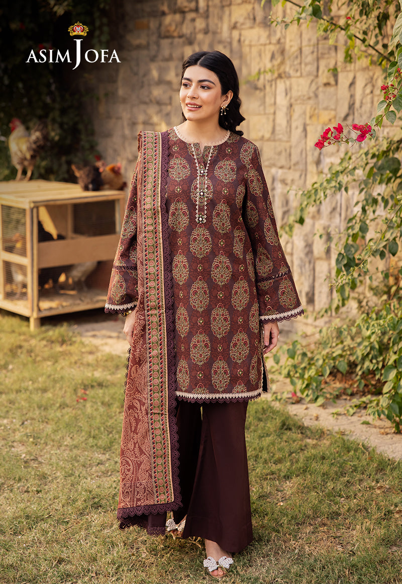 AJUBJD-23 Printed Lawn STITCHED 3 PCS
