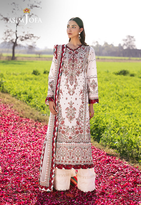 AJELLD-08 EMBROIDERED LAWN Stitched 2 PCS
